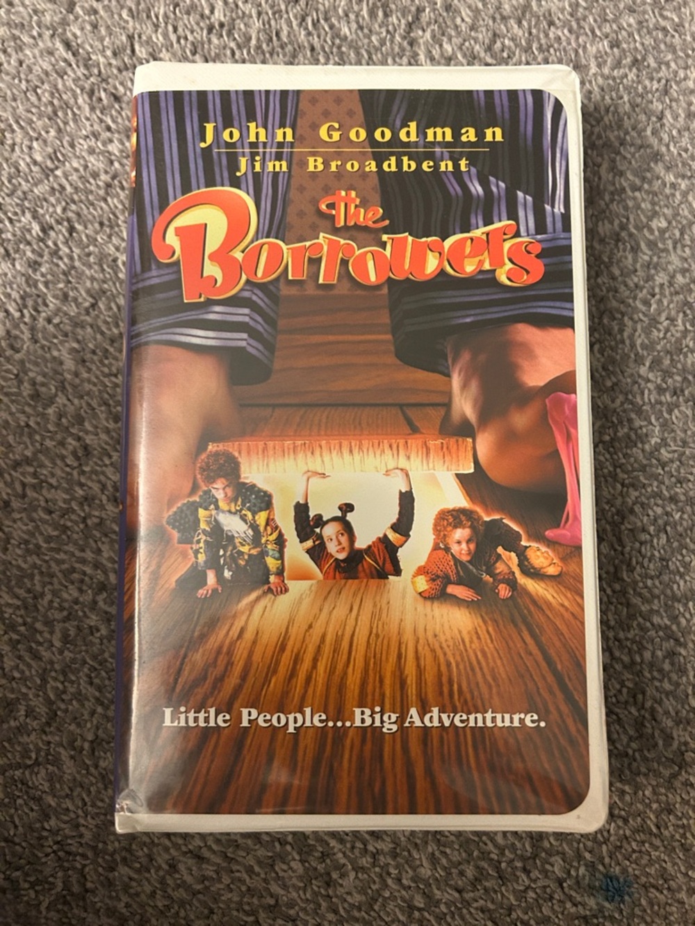 The Borrowers VHS Movie Cover - Colorful Family Adventure